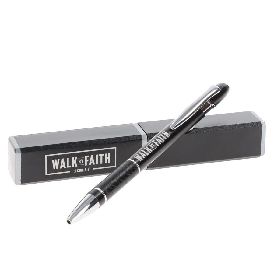 Metal Pen in Tube: Walk by Faith