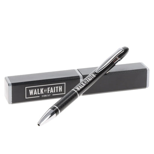 Metal Pen in Tube: Walk by Faith