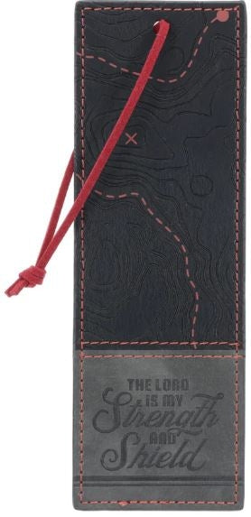 Bookmark The Lord Is My Strength and Shield Faux Leather