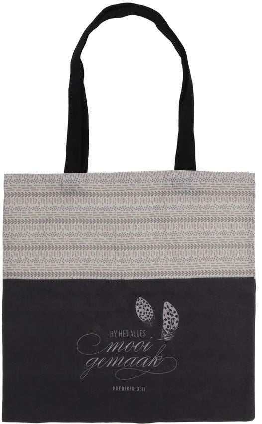 Hy Het Alles Mooi Gemaak Afrikaans Canvas Tote Bag