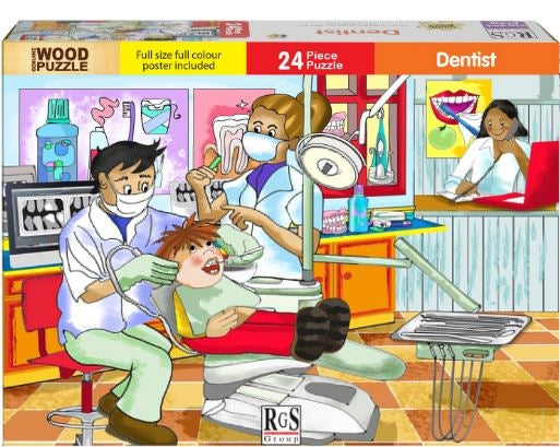 24 Piece Wooden Dentist