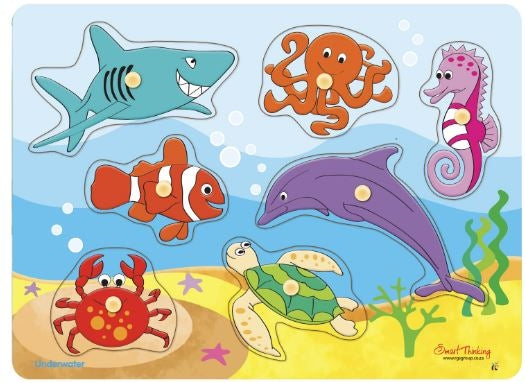 7 Piece Peg Wood Underwater