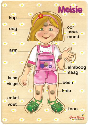 6 Piece Peg Puzzle Meisie