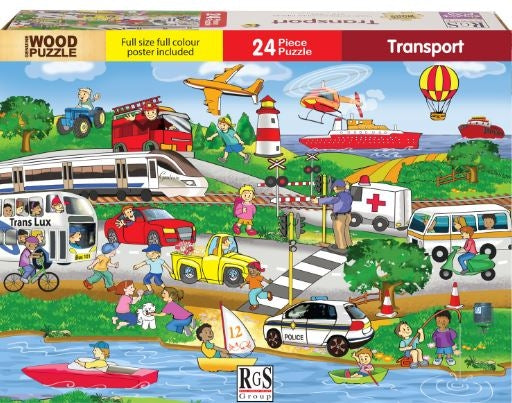 24 Piece Wooden Transport
