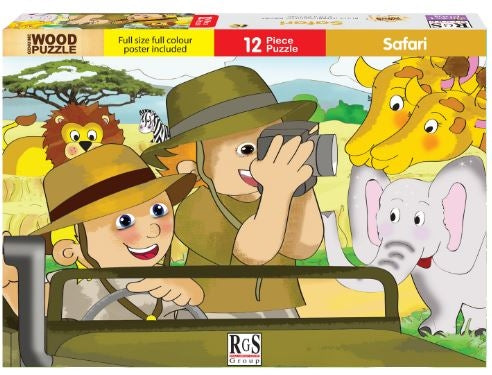 12 Piece Wooden Safari