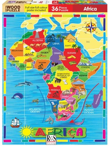 36 Piece Wooden Africa