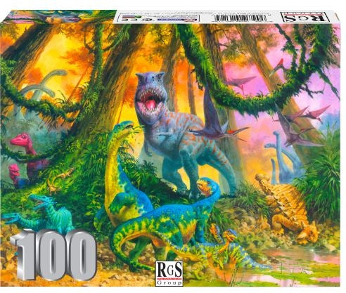 100 Piece Dinosaur Jungle