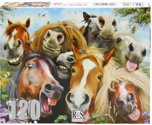 120 Piece Horse Selfie