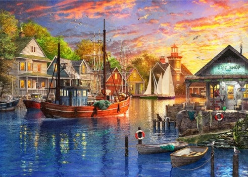 500 Piece American Harbour Sunset
