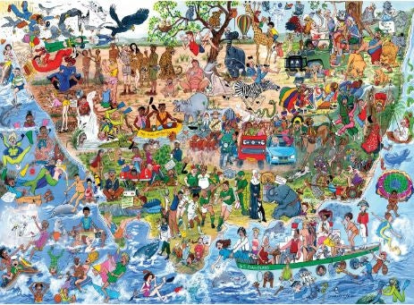 1500 Piece Funny South Africa - Where Is Bokkie?