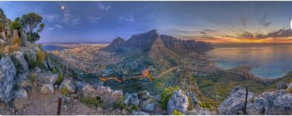 1000 Piece Panoramic Collection - Cape Town Lions Head Lights