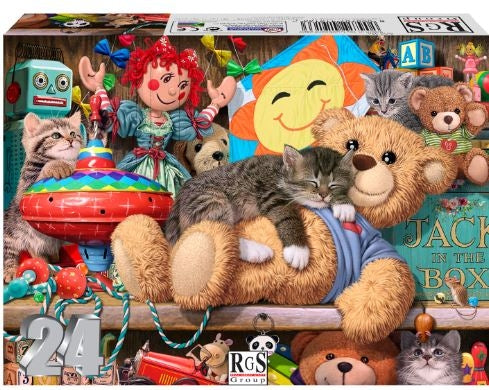 24 Piece Kitten In Toy Cupboard