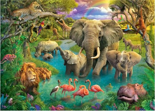 1500 Piece Africa Waterhole