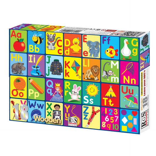 18 Piece Wooden Learn your ABC's
