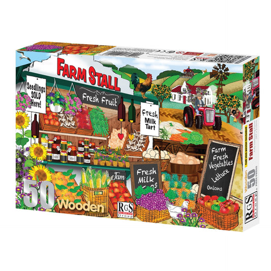 50 Piece Wooden Farm Stall