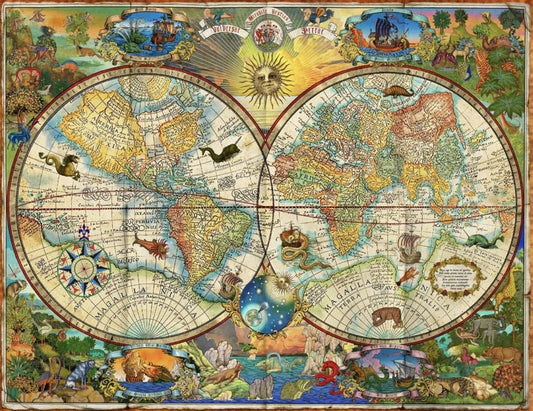 1000 Piece Map of the World