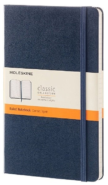 Classic Sapphire Blue Large Ruled