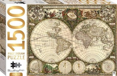 1500 Piece Vintage World Map