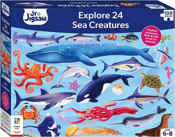 100 Piece Explore 24: Sea Creatures