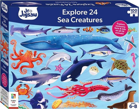 100 Piece Explore 24: Sea Creatures