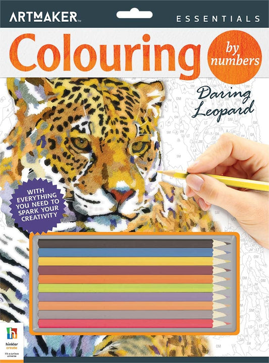 Art Maker Essentials Colouring by Numbers: Daring Leopard