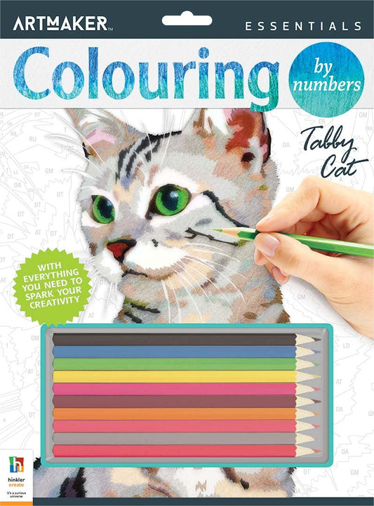 Art Maker Essentials Colouring by Numbers: Tabby Cat