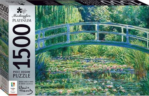 1500 Piece: Bridge Over a Pond of Water Lilies