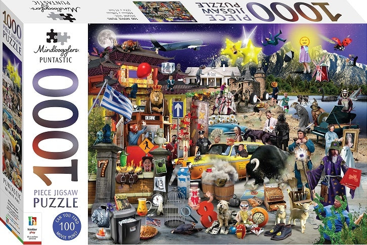 1000 Piece Mindbogglers Puntastic Puzzle Movies
