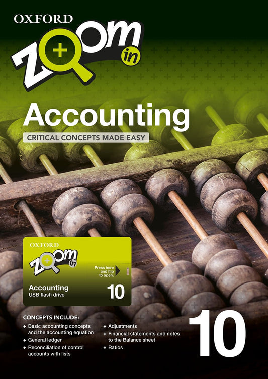 Zoom in Accounting Grade 10 USB & Practice Book