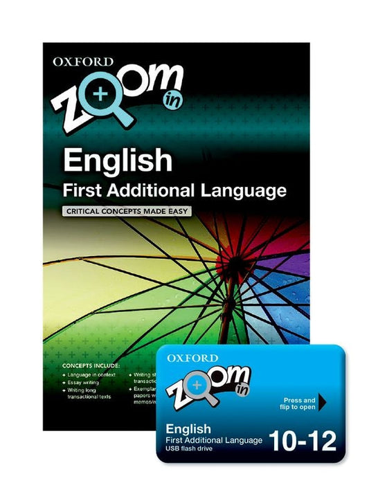 Zoom in English FAL Grades 10-12 USB & Practice Book