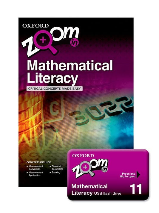 Zoom in Mathematical Literacy Grade 11 USB & Practice Book