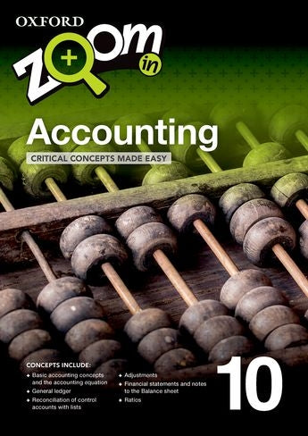 Zoom in Accounting Grade 10 practice book
