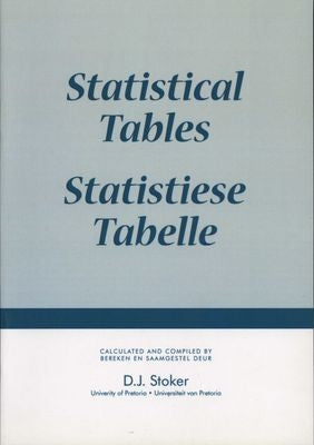Statistical tables / statistiese tabelle
