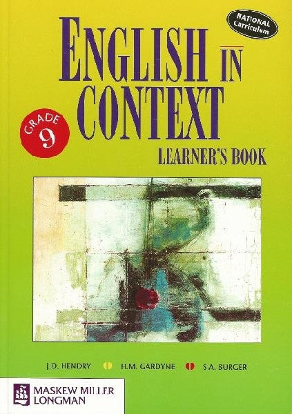 English in Context HL Grade 9 Learners Book