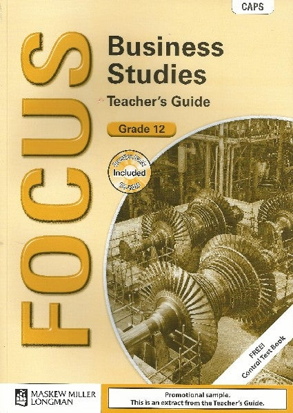 Focus Business Studies Grade 12 Teachers Guide