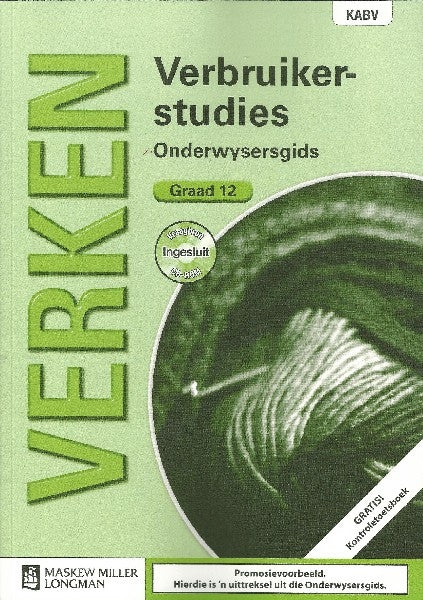 Verken Verbruikerstudies Graad 12 Onderwysersgids