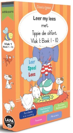 Leer my lees Vlak 1 Tippie Boekpak Skooluitgawe Boek 01 - 10