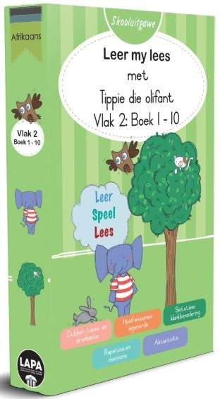Leer my lees Vlak 2 Tippie Boekpak Skooluitgawe Boek 01 - 10