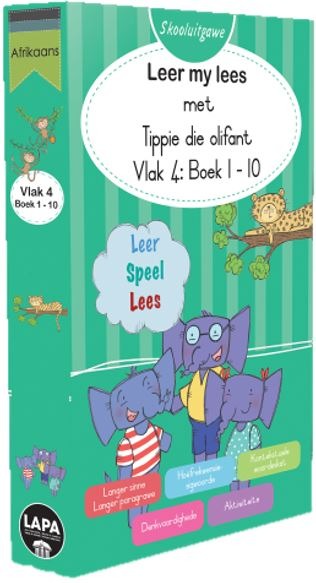 Leer my lees Vlak 4 Tippie Boekpak Skooluitgawe Boek 01 - 10