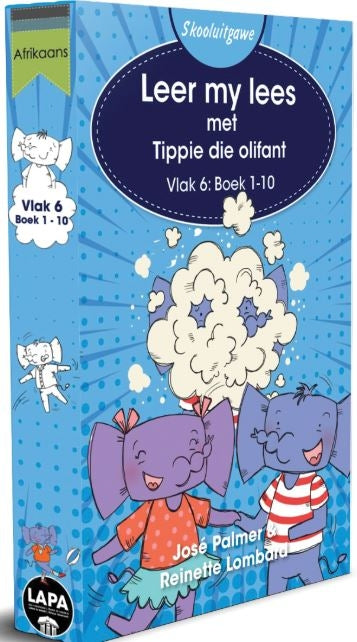 Leer my lees Vlak 6 Tippie Boekpak Skooluitgawe Boek 01 - 10