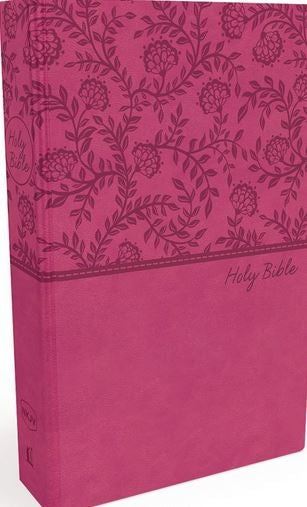 Bible NKJV Value Thinline Standard Print Red Letter Pink Imitation Leather