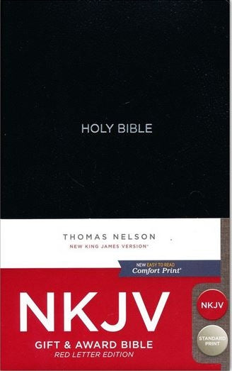 Bible NKJV Gift and AwardRed Letter Black