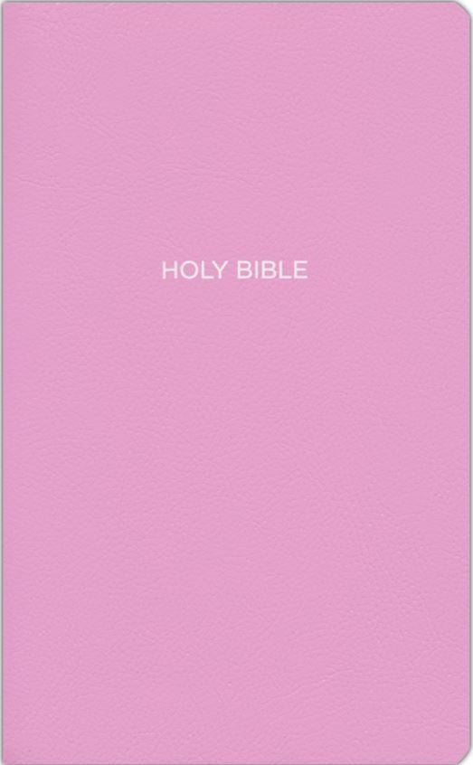 Bible NKJV Pink Faux Leather Gift And Award Red Letter Comfort Print