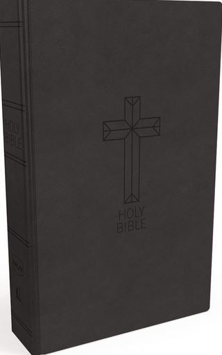 Bible NKJV Value Thinline Standard Print Red Let Black Imitation Leather
