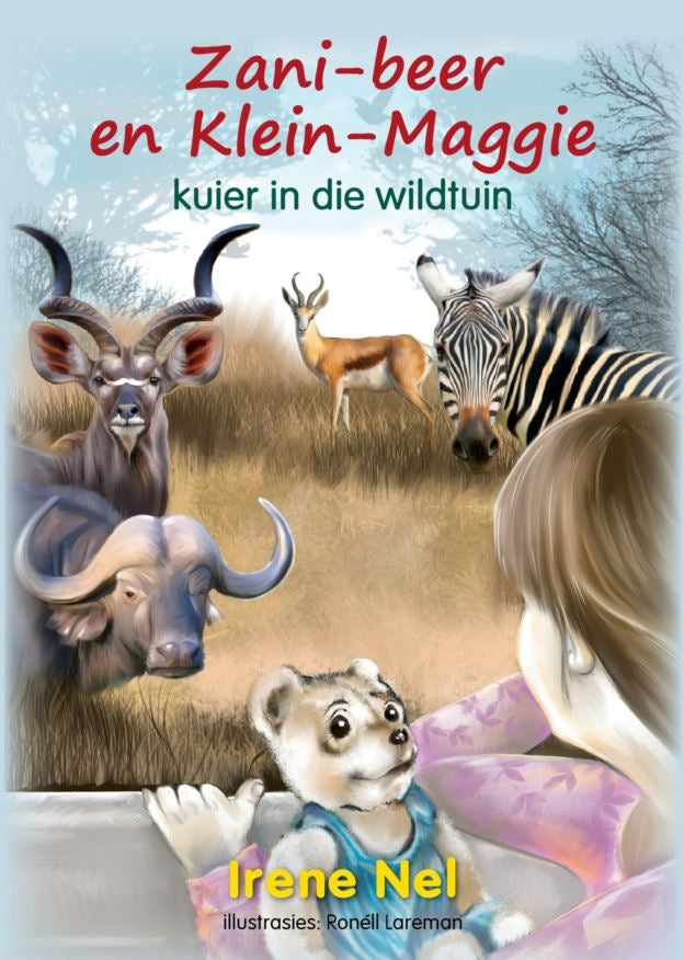 Zani-beer en Klein-Maggie kuier in die wildtuin