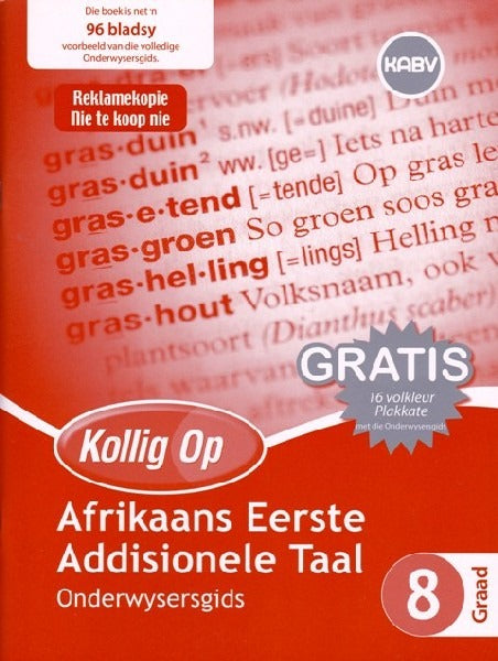 Kollig op Afrikaans EAT Graad 8 Onderwysersgids