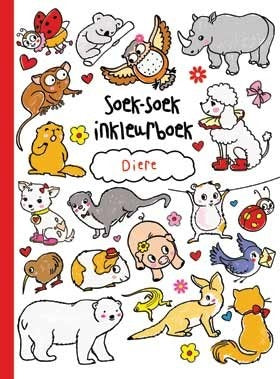 Soek-soek inkleurboek: Diere