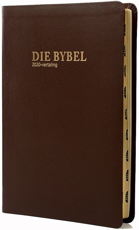 Die Bybel Hoofletter Uitgawe Medium Bruin Luukse Leer