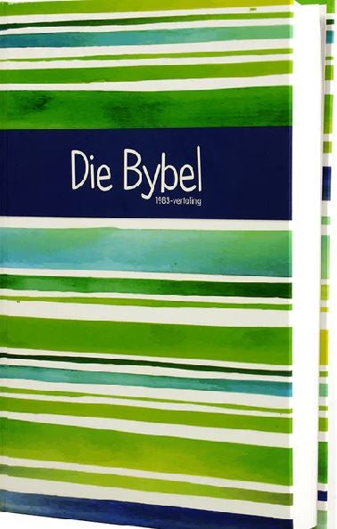 Die Bybel 1983 Vertaling Mediumgrootte Volkleur Hardeband Groen en Blou