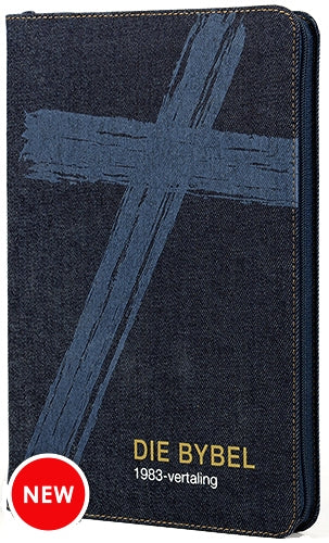 Die Bybel 1983 vertaling Mediumgrootte Denimomslag Ritssluiter